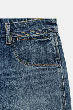 JEANS CAPRI DENIM TRF TIRO MEDIO / Azul - Zara фото 9