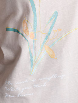 VILATTE / Футболка из фактурного полотна с авторским принтом  фото 2