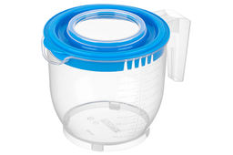 Ёмкость для миксера (блендера) 2,2 л 22,5*17*16 см с крышкой, прозрачная/голубая - Elan gallery фото 5