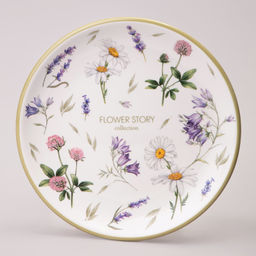 ТАРЕЛКА ЗАКУСОЧНАЯ AGNESS FLOWER STORY 21*2,5 СМ