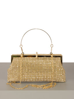 LACCOMA сумка STH01629-золотой стразы хлопок