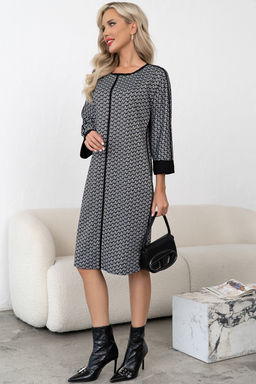 Платье Алана (черный/белый) Р11-1231/3 - Николь фото 2