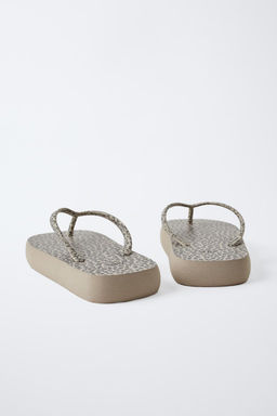 ANIMAL PRINT POOL SANDALS - Zara фото 4