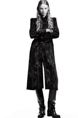 ZW COLLECTION LIMITED EDITION JACQUARD VELVET COAT - Zara фото 2