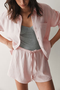 Camisa y pantal?n corto de pijama - H&m фото 15