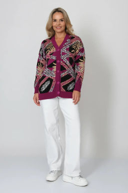 Жакет В 1879/ягодный микс