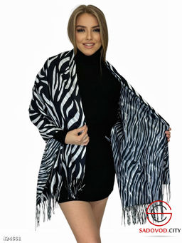 Теплый женский палантин