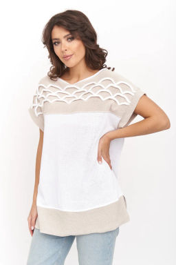 Джемпер М 3241/молочный