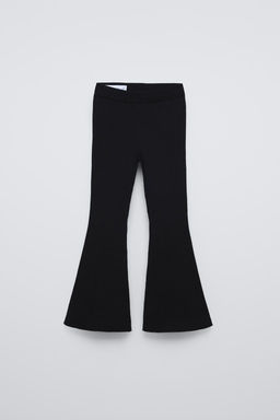KNITTED BELL BOTTOM LEGGINGS - Zara фото 6