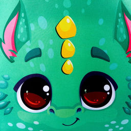 Подушка круглая Дракоша, зелёный - Mni mnu фото 4