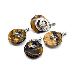 Подвеска с тигровым глазом Змея в кольце 30*40мм