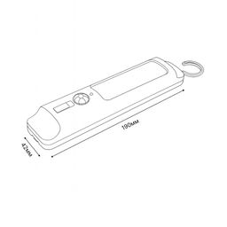 ULM-F47-0,9W/4500K/3AAA SENSOR IP20 IVORY Светильник светодиодный для мебели с датчиком движения. Питание 3ААA (не в/к). 200*42*36,5мм. 150Lm. ТМ Uniel
