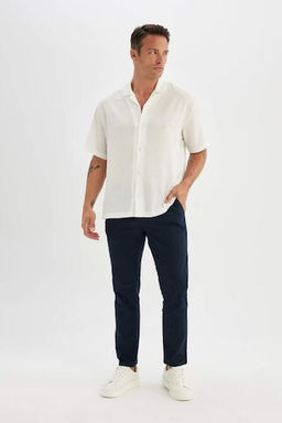 Брюки-чиносы из твила из парусины - Defacto фото 4