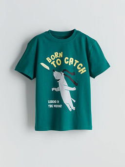 Bisiklet Yaka Pamuklu Erkek ?ocuk Ti??rt