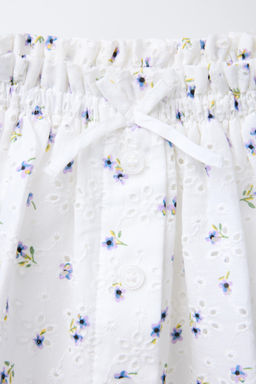 FLORAL EMBROIDERED BERMUDA SKORT - Zara фото 3
