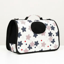 Сумка - переноска для животных Звездочки, каркасная, размер L, 53 х 21 х 29 см