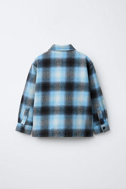 WASHED-EFFECT CHECK OVERSHIRT - Zara фото 7