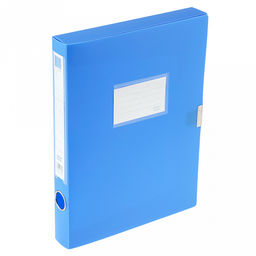 Папка-органайзер (короб) Архивная А4 23,4х31,7х3,5см, пластик, на липучке, цвет голубой (Китай) - Домашняя Мода фото 4