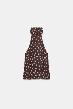 HALTER TOP WITH TIED DETAIL - Zara фото 8