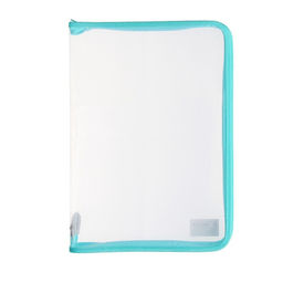 Папка пластиковая А4, 325 х 230 х 25 мм, молния вокруг, Calligrata Офис, ПМ-А4-01, 0.5 мм, прозрачная, Pastel, мятная  фото 3