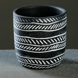 Кашпо для цветов «Узоры», 8×8×8.5 см, керамик, МИКС