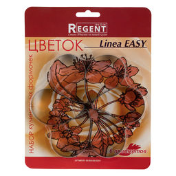 Форма для выпечки из нержавеющей стали Easy набор 6 штук Цветок, Regent (Китай)