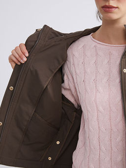 Kap??onlu Oversize Kad?n Ya?murluk