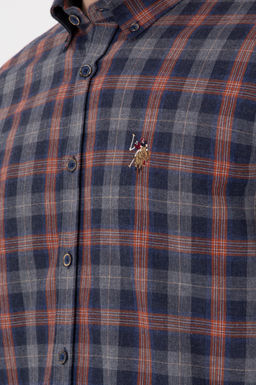 Мужская темно-синяя рубашка с длинным рукавом Неожиданная скидка в корзине - U.s. polo assn фото 7