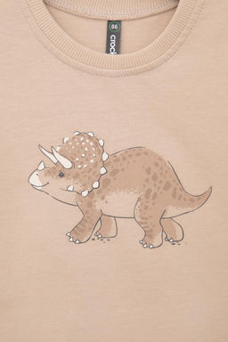 КР 302155/1/темно-бежевый фуфайка (футболка) для мал - Crockid фото 5