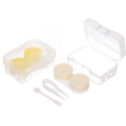 Цена за 10 шт. Набор для хранения контактных линз "МАРЦИПАН", цвет микс, 6.5*4*2см, (пакет с подвесом)