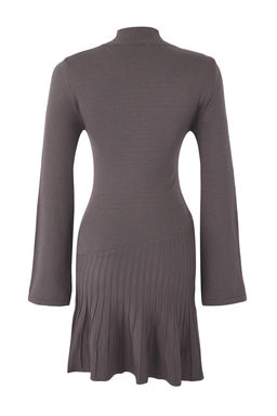 Limited Edition Antrasit Premium Iplik/Ozel Iplik K?sa / Mini Triko Elbise TWOAW26EL00104 - Trendyolmilla фото 10