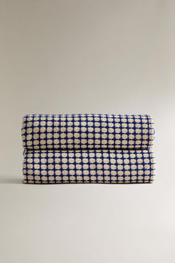 REVERSIBLE WAFFLE-KNIT COTTON BEDSPREAD X COLLAGERIE - Zara фото 5