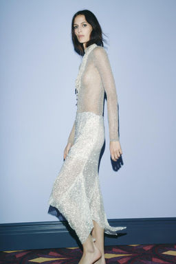 METALLIC THREAD TOP - Zara фото 3