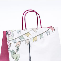 Пакет подарочный крафт Прекрасных моментов 32?19.5?37 см