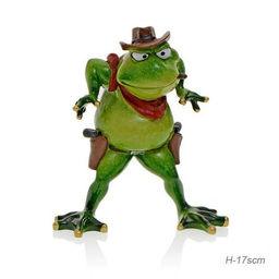Фигурка Лягушка Ковбой 17 см / YX79053 /уп 24/