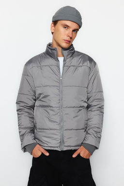 TRENDYOL MAN Gri Regular Fit Su ve Ruzgara Dayan?kl? Sisme K?sl?k Mont TMNAW23MO00097 - Trendyolmilla фото 3
