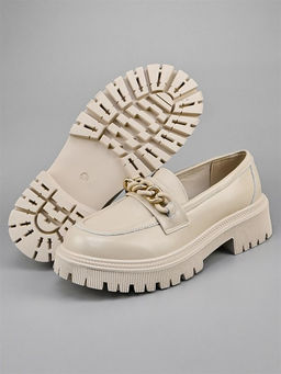 Лоферы женские/ Броги K-S-2226-3 Beige - Piniolo фото 5