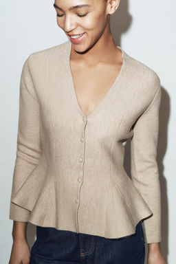 PEPLUM CARDIGAN - Zara фото 2