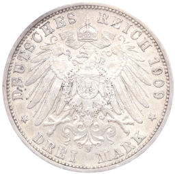 3 марки 1909 года A Германия (Ангальт)