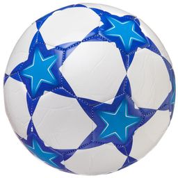 Футбольный мяч Junfa синий, 22-23 см.
