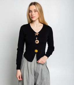 Кардиган #КТ308 (4), чёрный