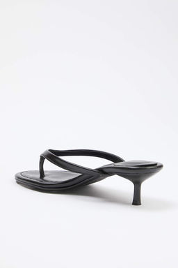 Siyah 4,5 cm Kad?n Parmak Aras? Topuklu Terlik TAKSS26TO00058 - Trendyolmilla фото 4