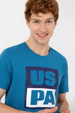 U. S. Polo Assn Мужская футболка Petrol с круглым вырезом