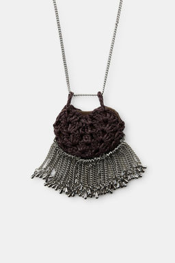 LONG CROCHET BAG NECKLACE - Zara фото 4