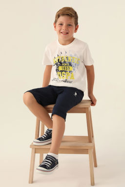 Erkek _ocuk Krem Pijama Tak_m_ Sepette S_rpriz _ndirim - U.s. polo assn фото 2