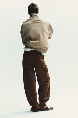 TRF BAGGY BALLOON MID-WAIST JEANS - Zara фото 5