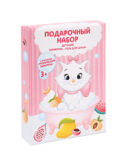 Подарочный набор: гель для душа 250 мл, шампунь 250 мл, Кошечка Мари
