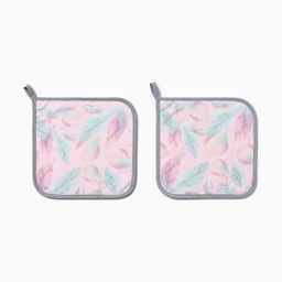 Набор прихваток Этель 2 шт., 19×19 см, саржа,100% х/л, ватин 250 г/м²