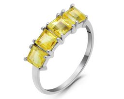 Кольцо из серебра цитрин, София