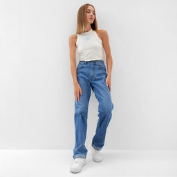 Майка женская MINAKU: SPORTY & STYLISH, цвет экрю, размер 42